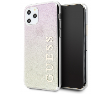 Husa Plastic - TPU Guess Glitter Gradient pentru Apple i...