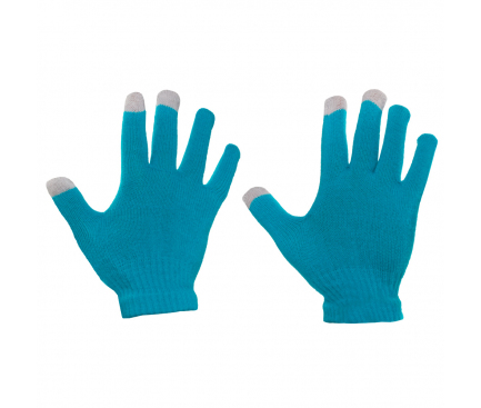 Manusi iarna Touchscreen Sensitive albastre