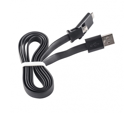 Cablu de date USB - Lightning MicroUSB Forever Blister