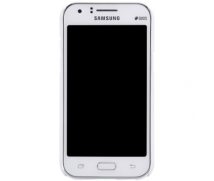 Husa plastic Samsung Galaxy J1 J100 Nillkin alba Blister Originala