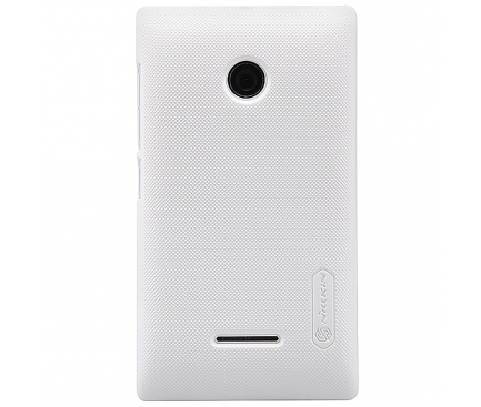 Husa plastic Microsoft Lumia 532 Dual SIM Nillkin alba Blister Originala