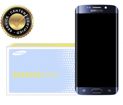 Display cu touchscreen si rama Samsung Galaxy S6 edge G925 bleumarin GH97-17162A