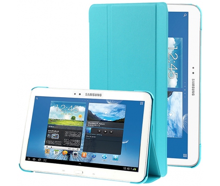 Husa piele Samsung Galaxy Tab 4 10.1 SM-T530 Smart bleu
