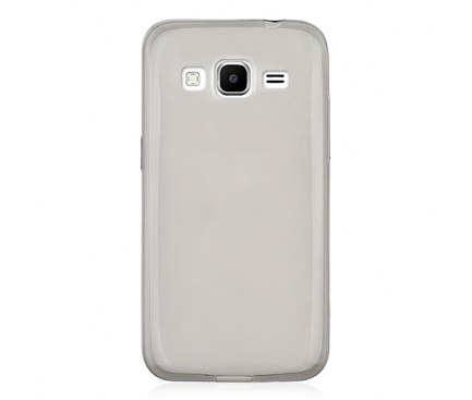 Husa silicon TPU Samsung Galaxy Core Prime G360 Ultra Slim transparenta gri