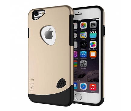 Husa plastic Apple iPhone 6 SLiCOO Cobblestone aurie Blister