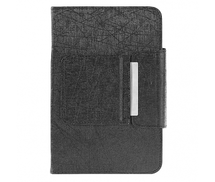 Husa piele Silkcu tastatura Bluetooth pentru tableta 7 inci, dimensiuni interioare 195 x 120 mm, neagra