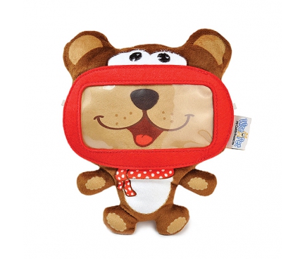 Husa textil telefon Wise Pet Mini Bear maro Blister Originala