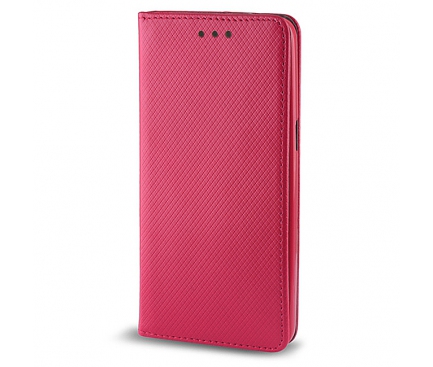 Husa piele Samsung Galaxy J1 J100 Case Smart Magnet roz