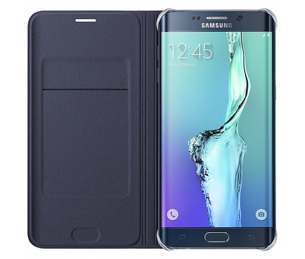 Husa Samsung Galaxy S6 edge+ G928 Wallet EF-WG928PBEGWW bleumarin Blister Originala