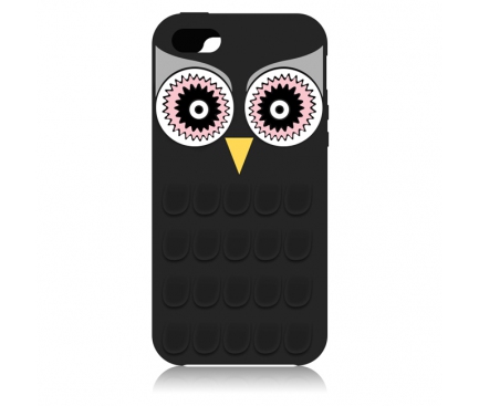 Husa silicon Apple iPhone 5 Owl 3D