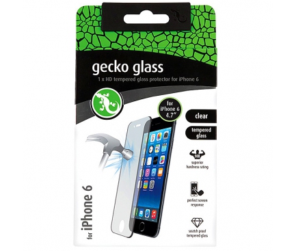 Folie Protectie ecran antisoc Apple iPhone 6s Gecko Guard GG700214 Tempered Glass Originala