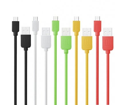 Set cablu de date MicroUSB Haweel Color (5 bucati) Blister Original