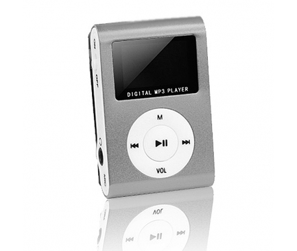 MP3 Player cu afisaj argintiu Blister