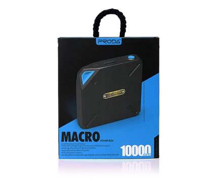 Incarcator mobil de urgenta Remax Macro 10000mA negru albastru Blister Original