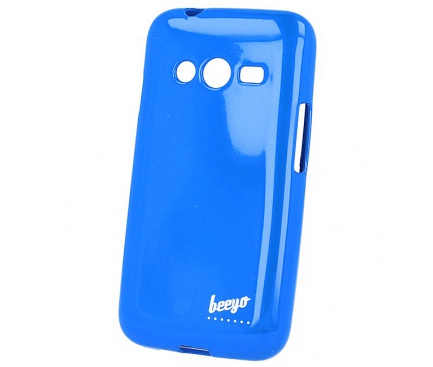 Husa silicon TPU Samsung Galaxy Ace 4 LTE G313 Beeyo Spark albastra Blister Originala
