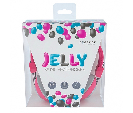 Casti audio Apple iPhone 6 Forever Jelly roz Blister
