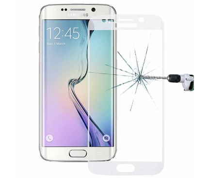 Folie Protectie ecran antisoc Samsung Galaxy S6 edge+ G928 Tempered Glass Full Face Glitter Blister