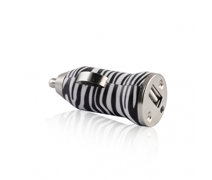 Adaptor auto USB HTC One M7 Forever Zebra 1A Blister