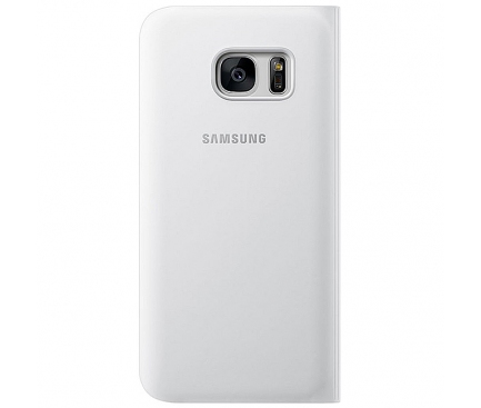 Husa Samsung Galaxy S7 G930 S-View EF-CG930PWEGWW alba Blister Originala