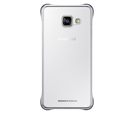 Husa plastic Samsung Galaxy A3 (2016) A310 EF-QA310CSEGWW Clear Cover argintie Blister Originala
