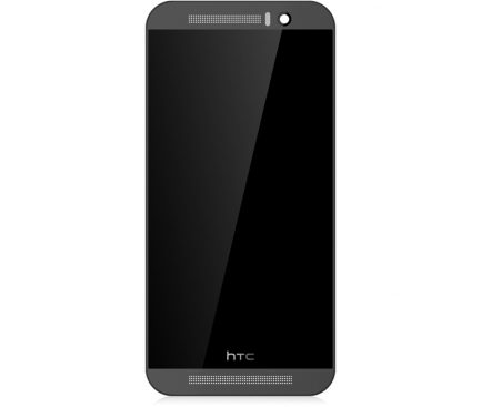 Display cu touchscreen si rama HTC One M9 gri
