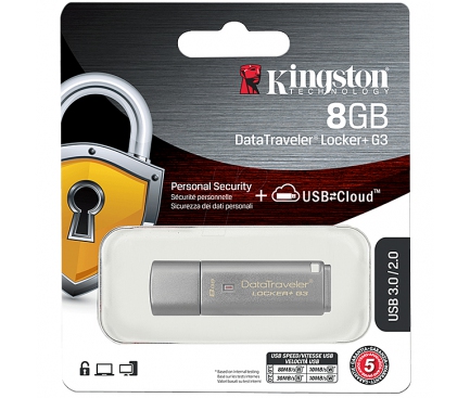 Memorie externa Kingston DataTraveler Locker G3 8GB Blister