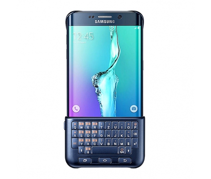 Husa plastic Samsung Galaxy S6 edge+ G928 Keyboard Cover EJ-CG928MBEGDE bleumarin Blister Originala