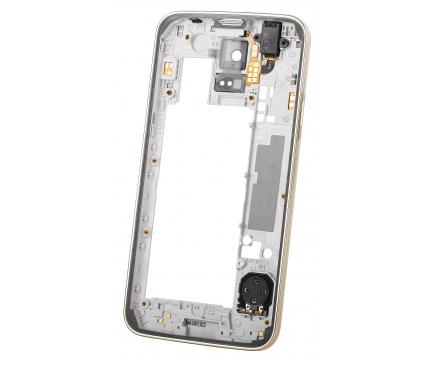 Carcasa mijloc Samsung Galaxy S5 G900 aurie Swap