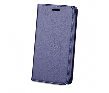 Husa piele Samsung Galaxy J1 (2016) J120 Magnetic Book bleumarin