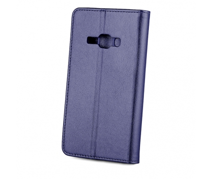 Husa piele Samsung Galaxy J1 (2016) J120 Magnetic Book bleumarin