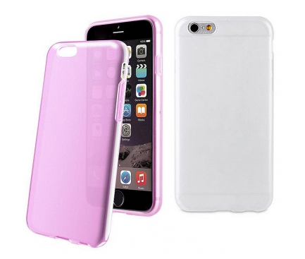 Husa silicon TPU Apple iPhone 6 Muvit MUSKI0470 Colorchanging roz transparent Blister Originala