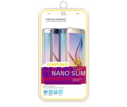 Folie Protectie ecran antisoc Samsung Galaxy S6 edge+ G928 Tempered Glass Full Face Aurie Glitter Blueline Blister