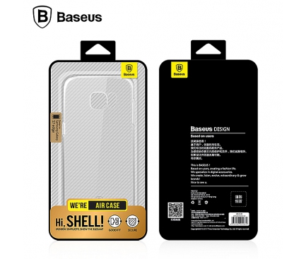 Husa silicon TPU Samsung Galaxy S7 edge G935 Baseus Air Case transparenta Blister Originala