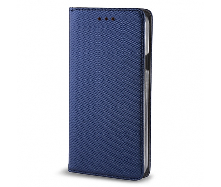 Husa Piele Samsung Galaxy J1 (2016) J120 Case Smart Magnet Bleumarin