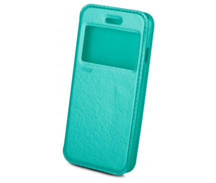Husa piele Apple iPhone 6s Roar Noble View turquoise