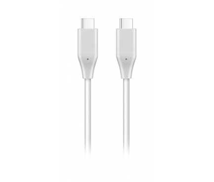 Cablu Date si Incarcare USB-C - USB-C LG EAD63687001, 25W, 1m, Alb EAD63687001
