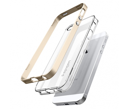 Husa Apple iPhone SE Spigen Neo Hybrid Crystal 041CS20182 aurie Blister Originala