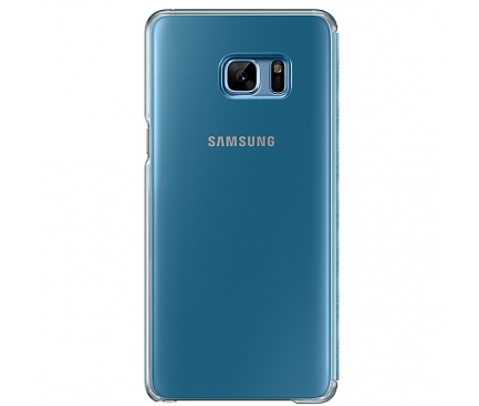 Husa plastic Samsung Galaxy Note7 N930 Clear View EF-ZN930CLEGGWW Albastra Blister Originala
