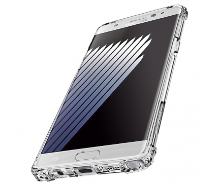 Husa silicon TPU Samsung Galaxy Note7 N930 Spigen 562CS20383 Crystal Shell Transparenta Blister Originala