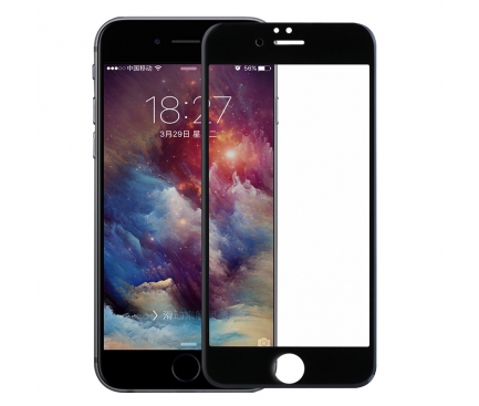 Folie Protectie ecran antisoc Apple iPhone 7 Usams Tempered Glass Full Face 3D Neagra Blister Originala