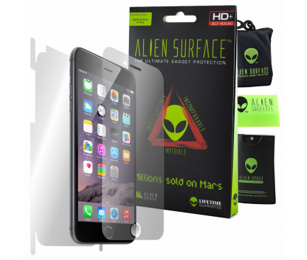Folie Protectie Fata si Spate Alien Surface pentru Apple iPhone 7, Silicon, Full Cover, Blister