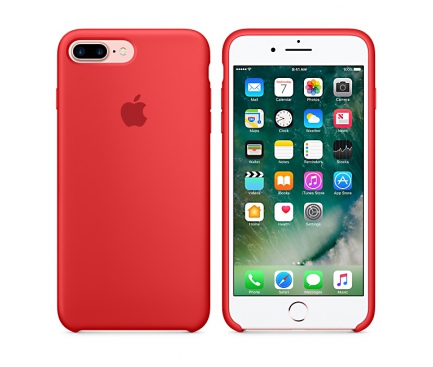 Husa silicon TPU Apple iPhone 7 Plus MMQV2ZM Rosie Blister Originala