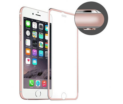 Folie Protectie ecran antisoc Apple iPhone 7 Enkay Tempered Glass Full Face Roz