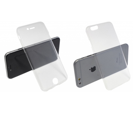 Husa silicon TPU Apple iPhone 6s Full Cover Transparenta