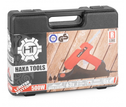 Pistol de lipit cu baton de plastic Haka Tools HKR-07-010 portocaliu Blister Original