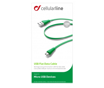 Cablu de date Nokia Lumia 630 Cellularline USBDATAC Verde Blister Original