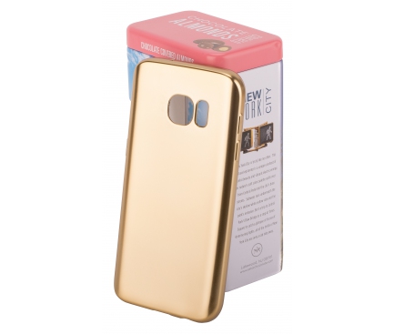 Husa silicon TPU Samsung Galaxy S7 G930 Fine Technix FTS7NH008GD Aurie Blister Originala