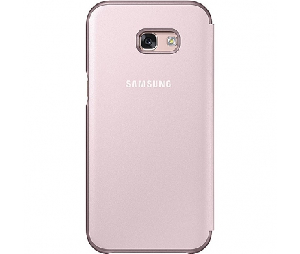 Husa Samsung Galaxy A5 (2017) A520 EF-FA520PPEGWW Neon Flip Roz Blister Originala