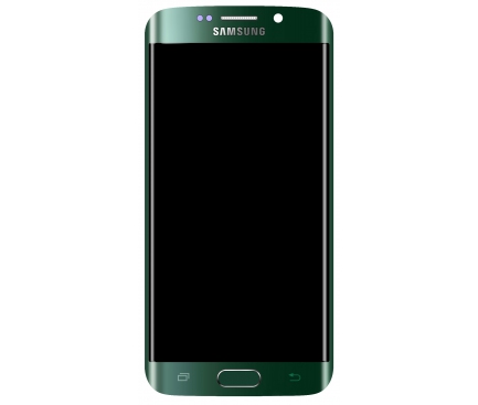 Display cu touchscreen si rama Samsung Galaxy S6 edge G925 verde GH97-17162E