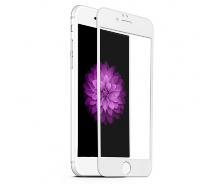 Folie Protectie ecran antisoc Apple iPhone 7 Plus Tempered Glass Full Face 3D alba Blueline Blister